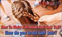 How To Make A Braided Half Hair Tail