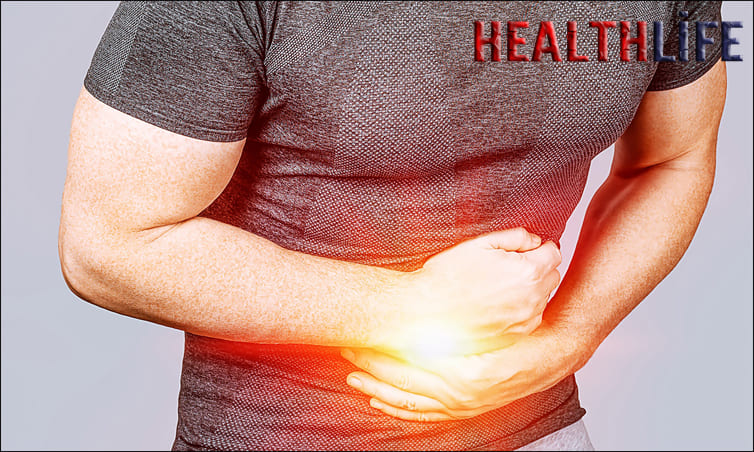 What causes pain on the left and right side of the abdomen