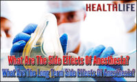 What Are The Long Term Side Effects Of Anesthesia